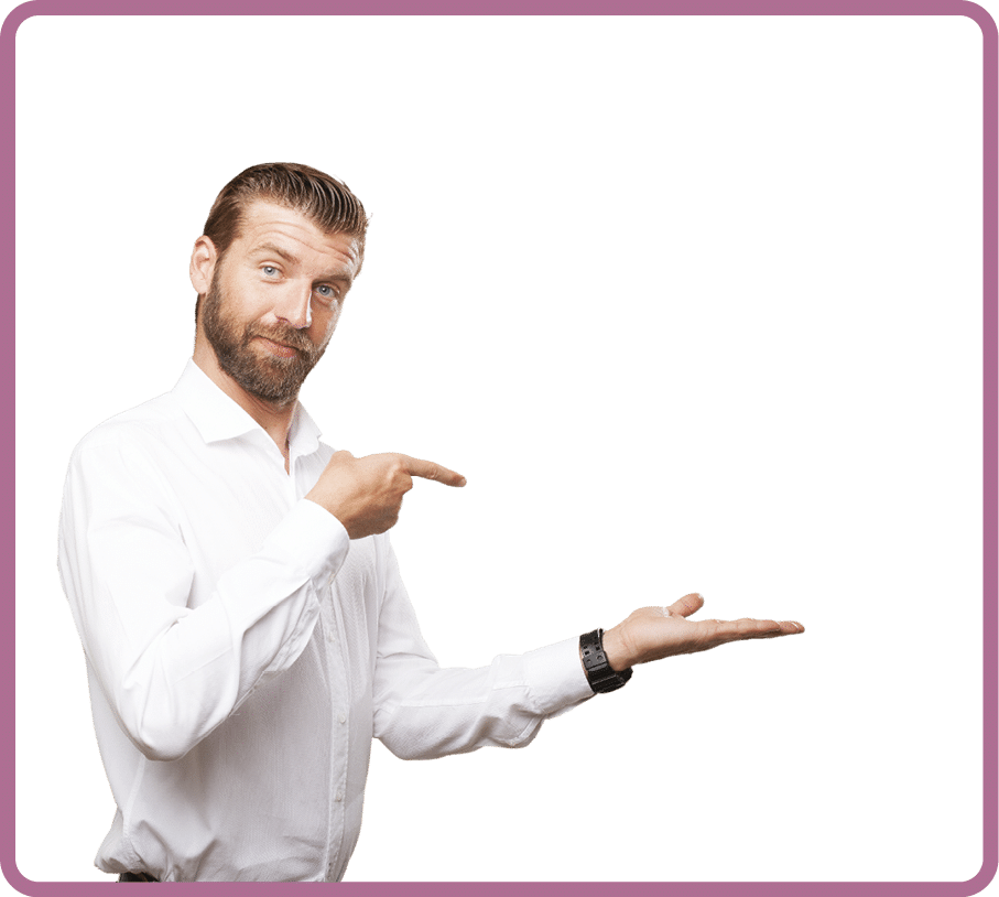 happy young man showing gesture